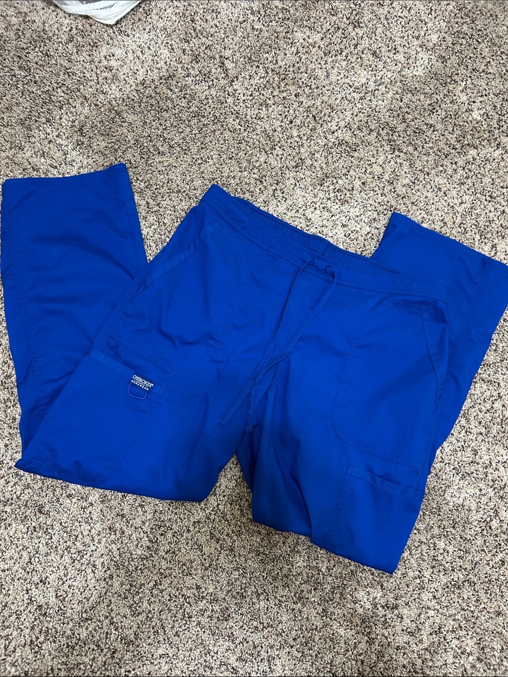 Womans galaxy blue scrub pants